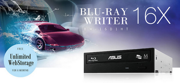 ASUS华硕BW-16D1HT16倍速蓝光刻录机驱动